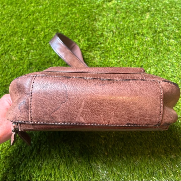 Fossil Brown Leather Hobo Shoulder Bag - Picture 5 of 10